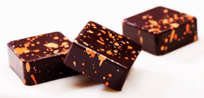 Bombons quadrados decorados