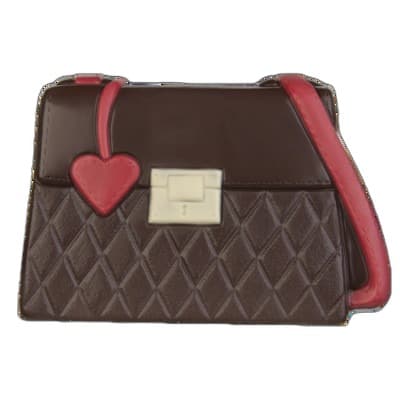 Bolsa feminina com coração 200g